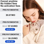 Dog GPS tracker subscription pricing plans: 3, 6, and 12 month prepay options