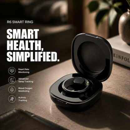 R6 Smart Ring Health Tracker | Sleep Monitor No Subscription